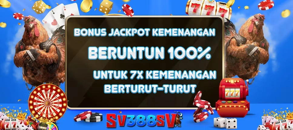 BONUS JACKPOT 7X LOSESTREAK SABUNG AYAM 
